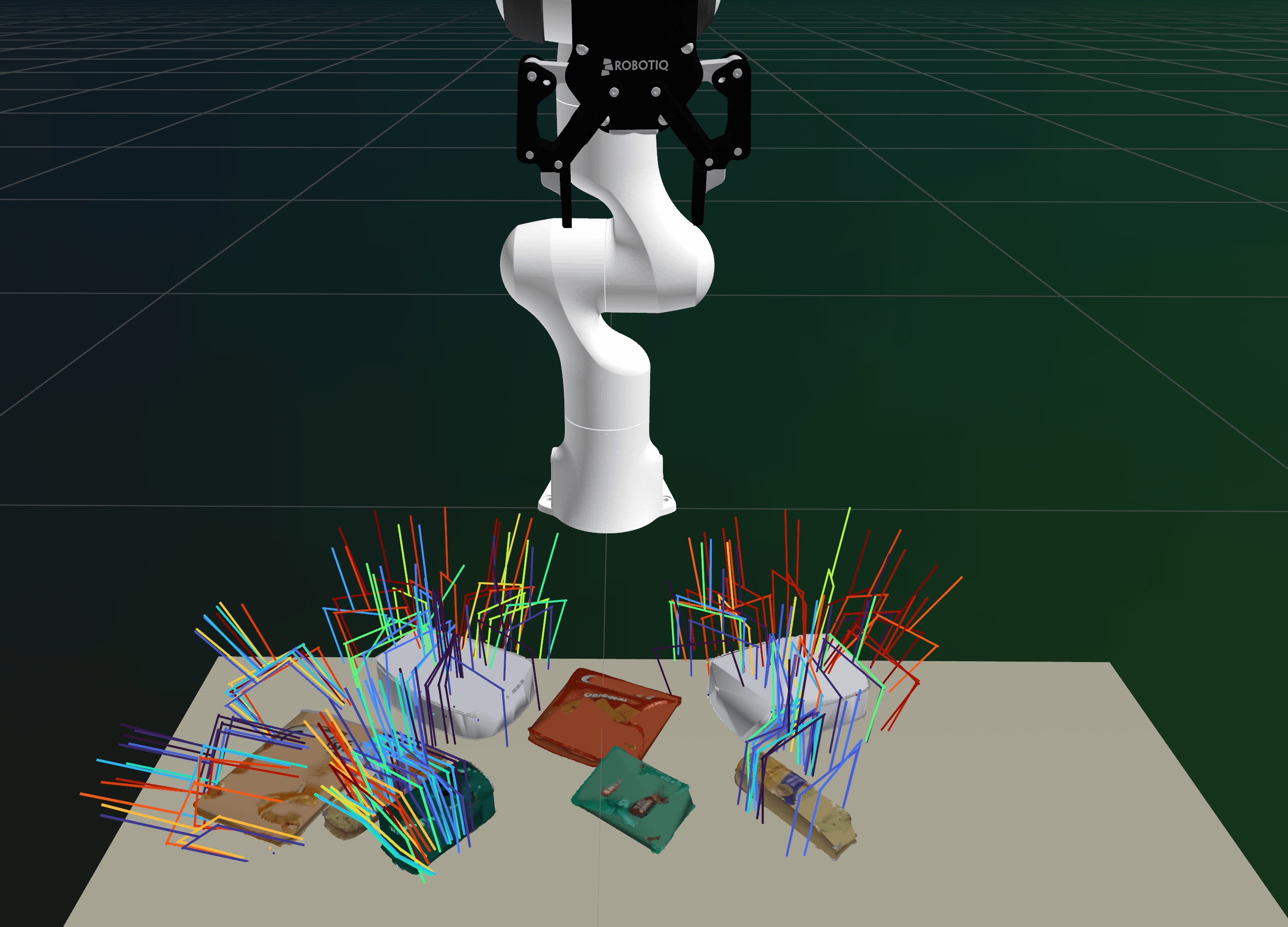 Completed object meshes